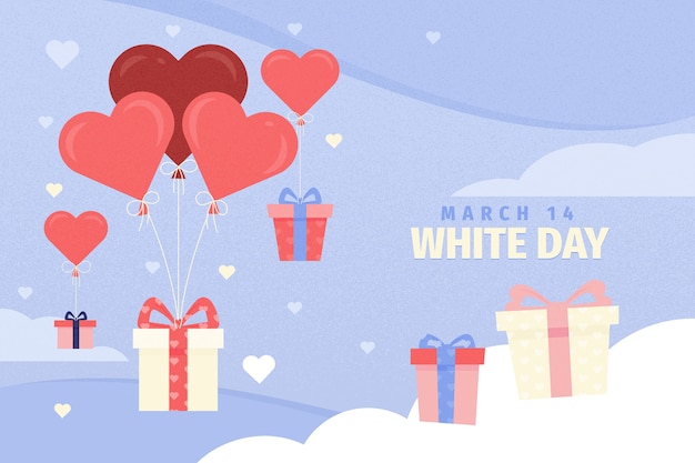 Free vector flat white day background