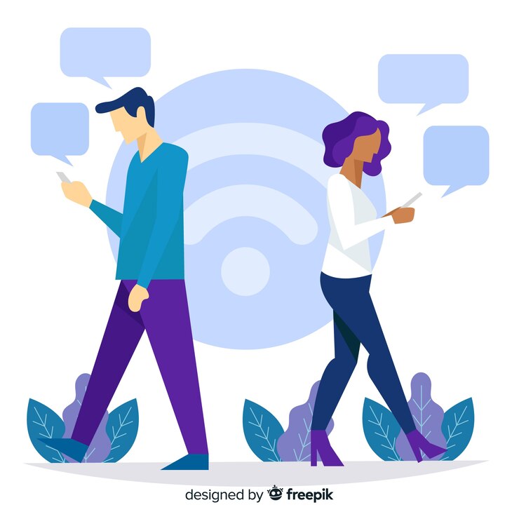 Free Vector flat wifi zone concept with signal