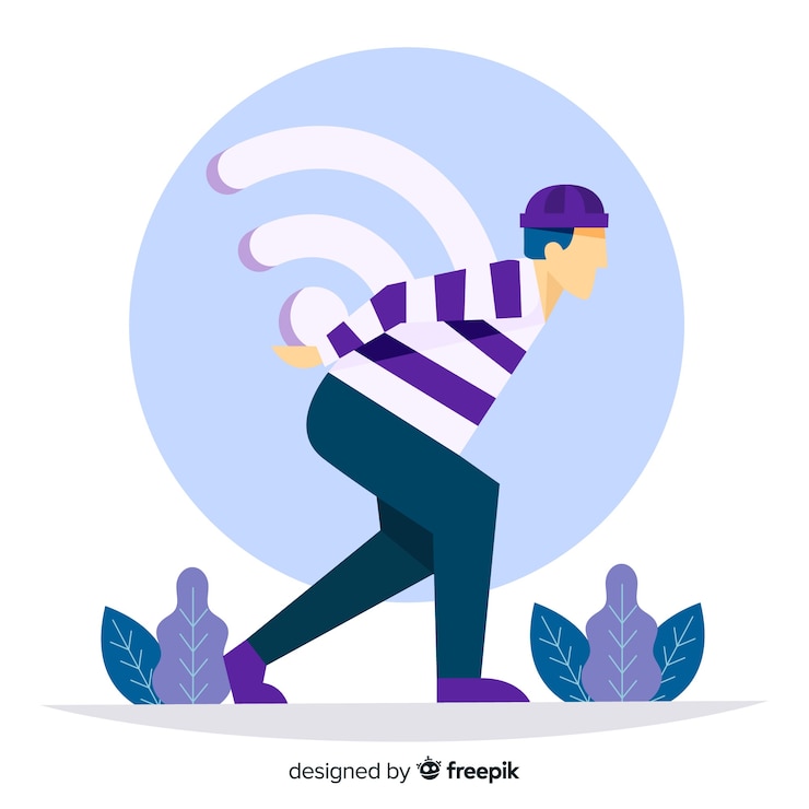 Free Vector flat wifi zone concept with signal