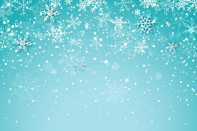 Flat winter background