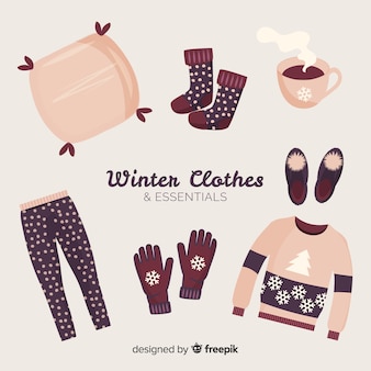フラット​な​冬​の​服​と​本質