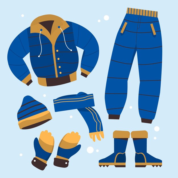 flat winter clothes and essentials collection