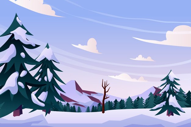 Flat winter season celebration background