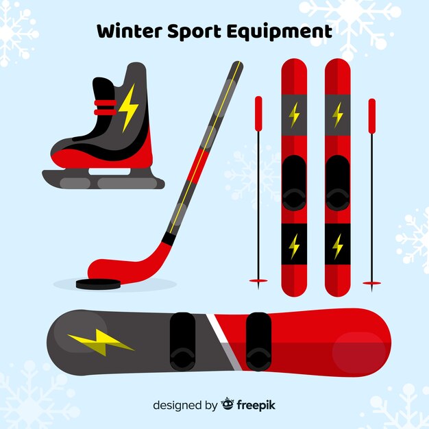 Flat winter sport equipment