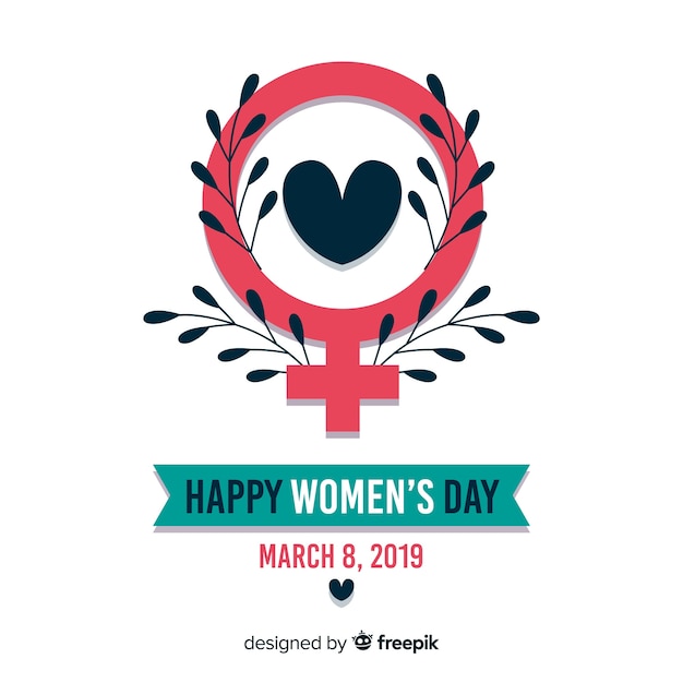 Free vector flat women's day background