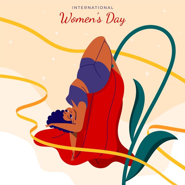 Flat women's day illustration