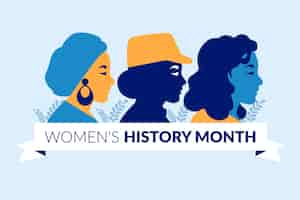 Free vector flat women's history month illustration