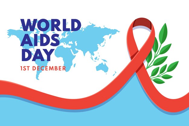 평평한 세계 에이즈의 날 배경