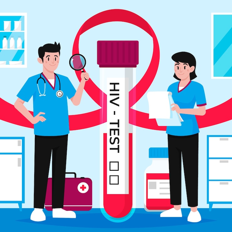 मुफ़्त वेक्टर flat world aids day illustration