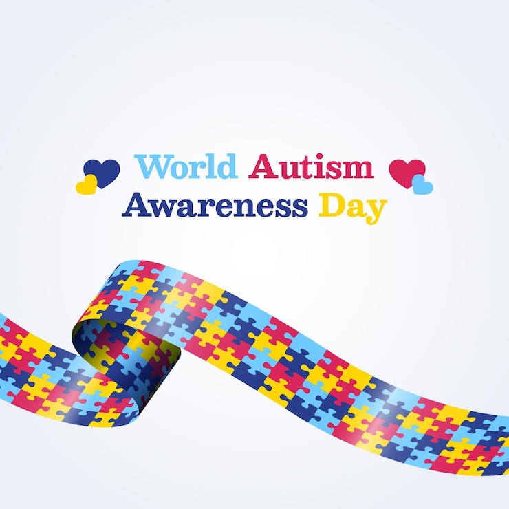 Free Vector flat world autism awareness day
