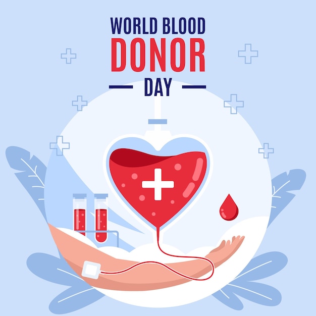 Плоский всемирный день донора крови