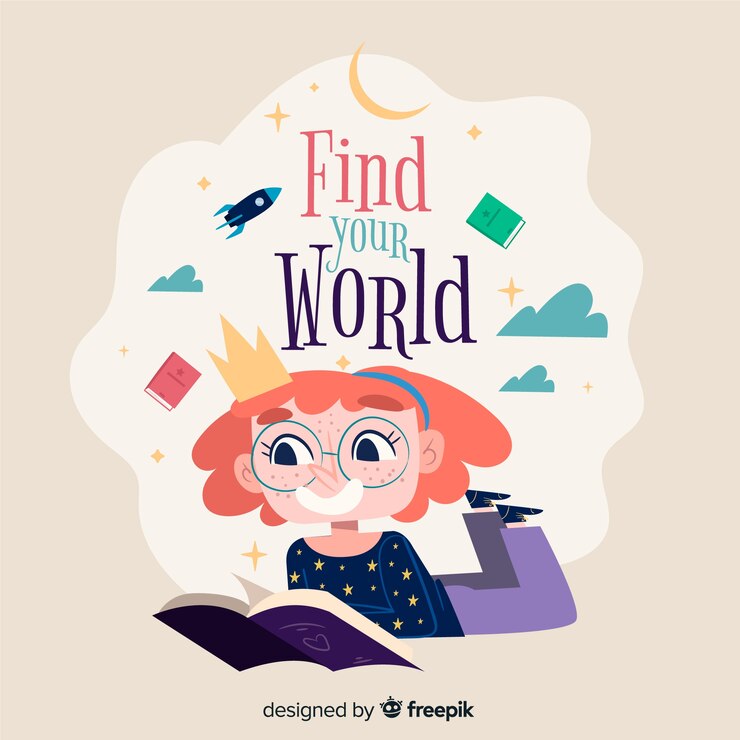 Free Vector flat world book day banners