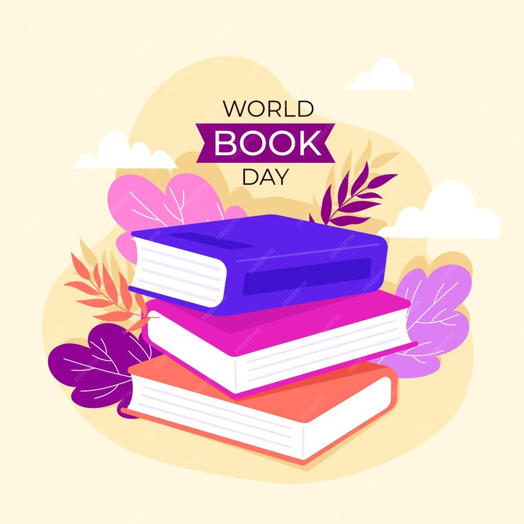 Free Vector | Flat world book day illustration