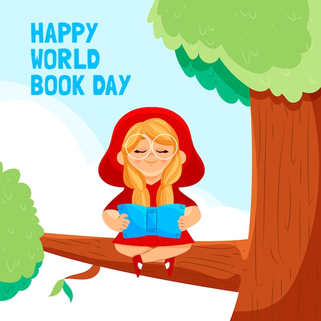 Free vector flat world book day