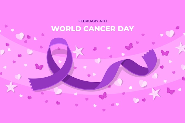 평평한 세계 암의 날 배경