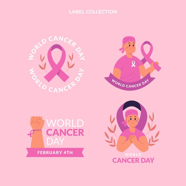 플랫 세계 암의 날 레이블 컬렉션