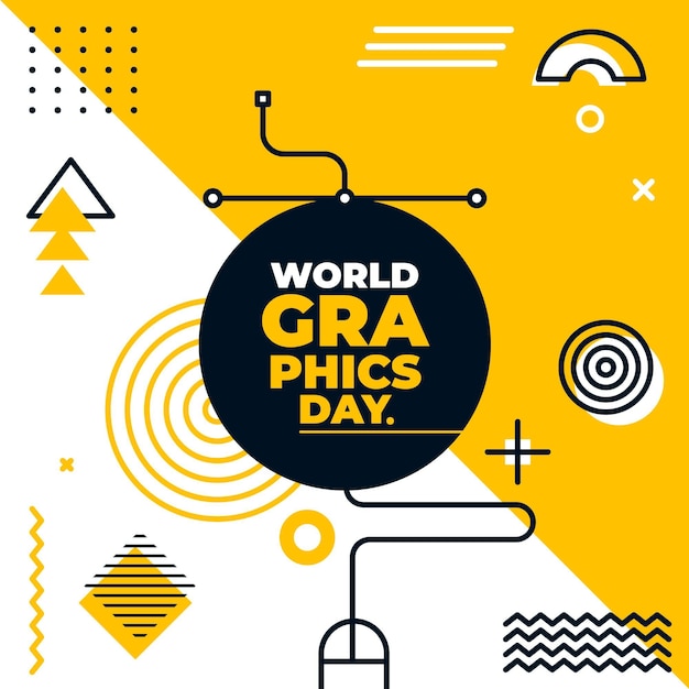 Free vector flat world graphics day illustration