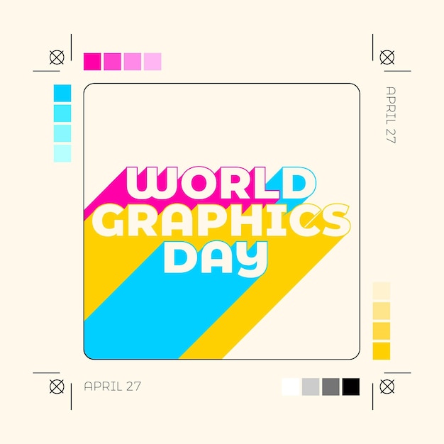 Free vector flat world graphics day illustration