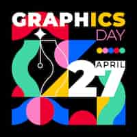 Бесплатное векторное изображение Плоский мир графики день иллюстрация