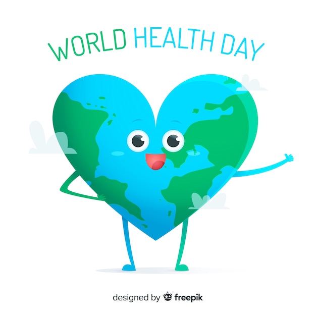 Free vector flat world health day background