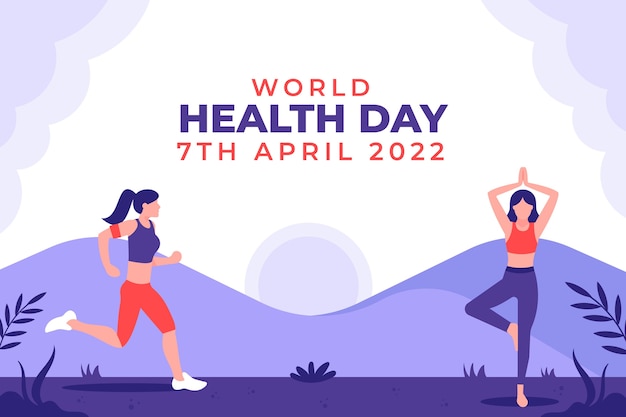 Free vector flat world health day background