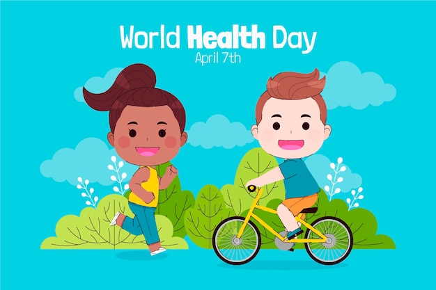 Free vector flat world health day illustration