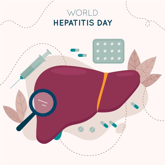 Плоский всемирный день борьбы с гепатитом