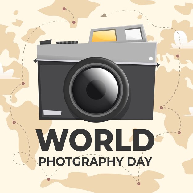 평평한 세계 사진의 날 개념