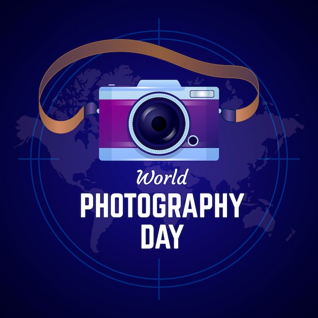 Free vector flat world photography day