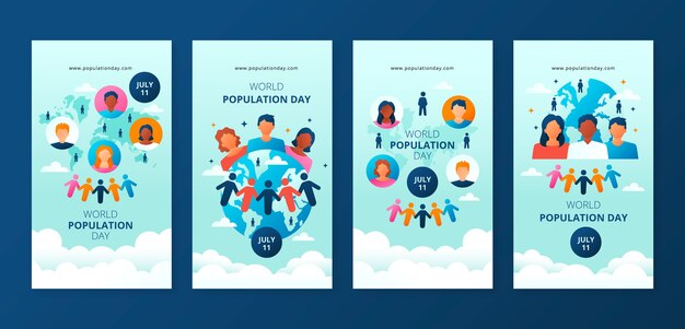 평평한 세계 인구의 날 인스타그램 스토리