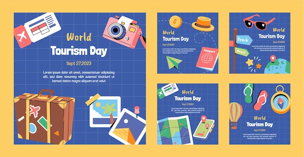 평평한 세계 관광의 날 인스타그램 게시물 모음