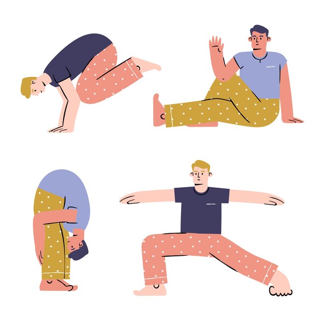 flat yoga poses collection