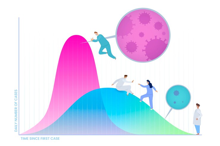 무료 Vector 곡선 개념을 평평하게