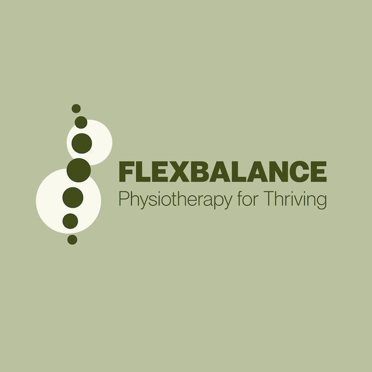 Free Vector flexbalance physiotherapy logo design
