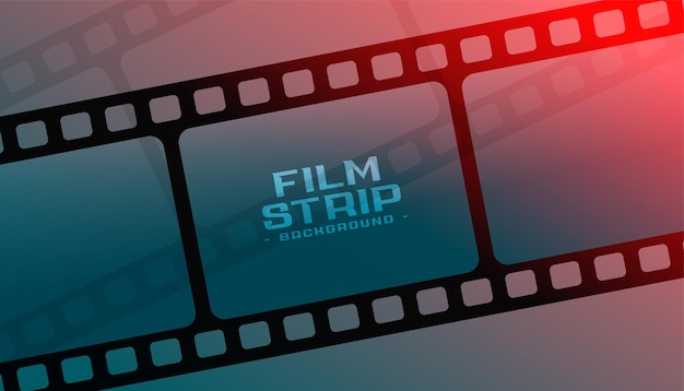 Vettore gratuito bobina flim strip con effetto luce rossa