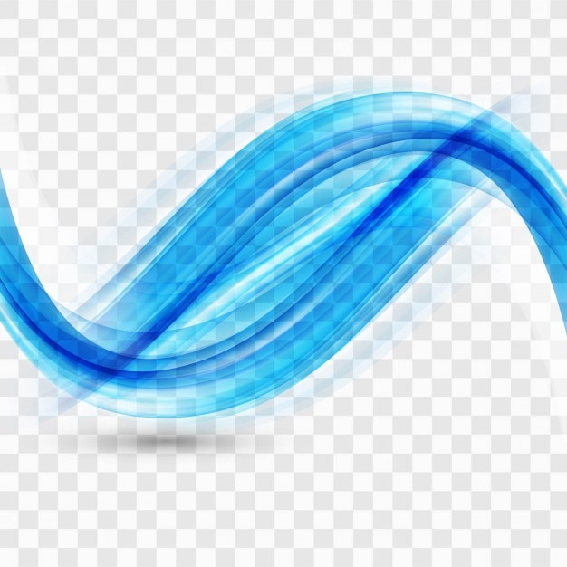 Free vector floating blue wave form