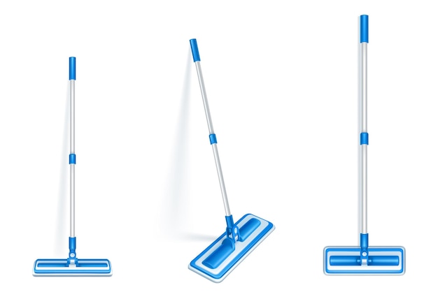Free vector floor mop for clean and sweep dust at home