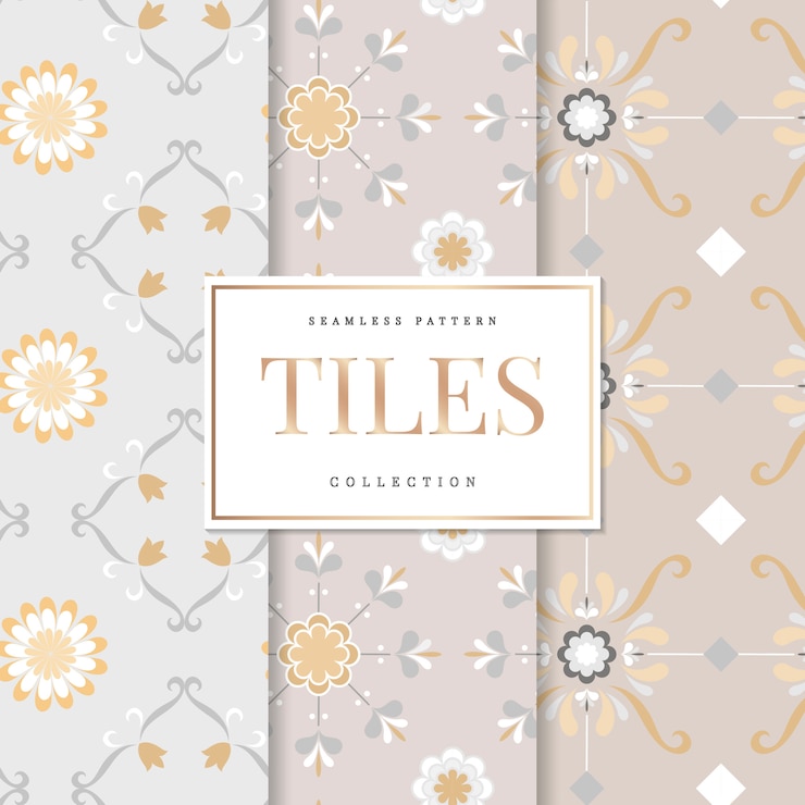 Free Vector floor tiles set