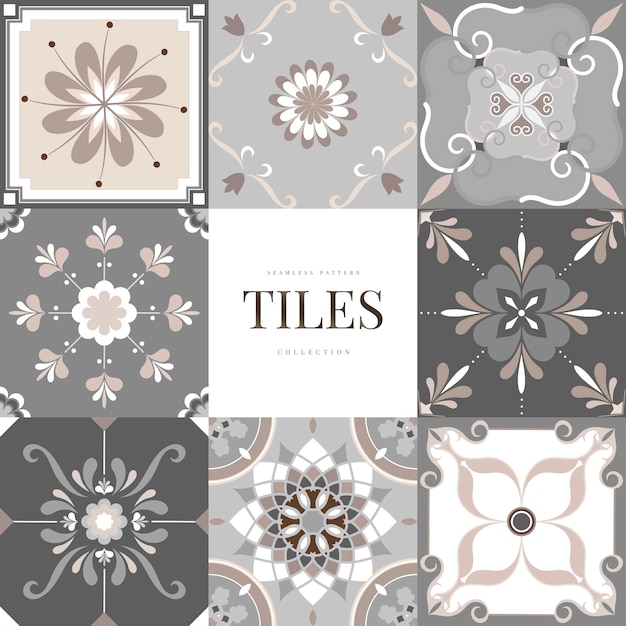 Free vector floor tiles set