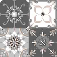 Free vector floor tiles set