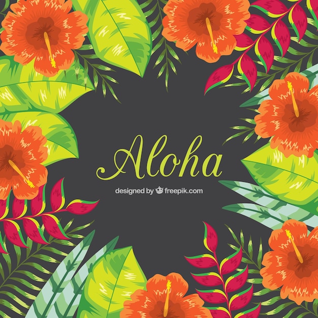 Floral background di aloha