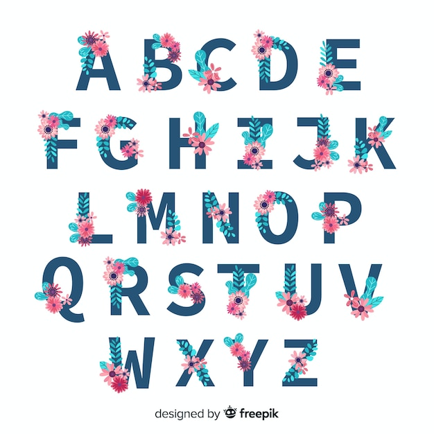 Floral alphabet