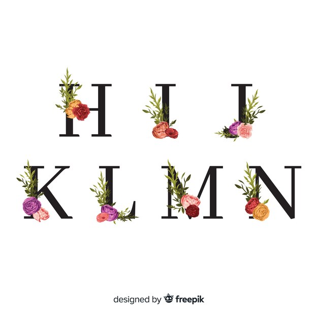 Floral alphabet