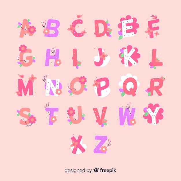 Floral alphabet