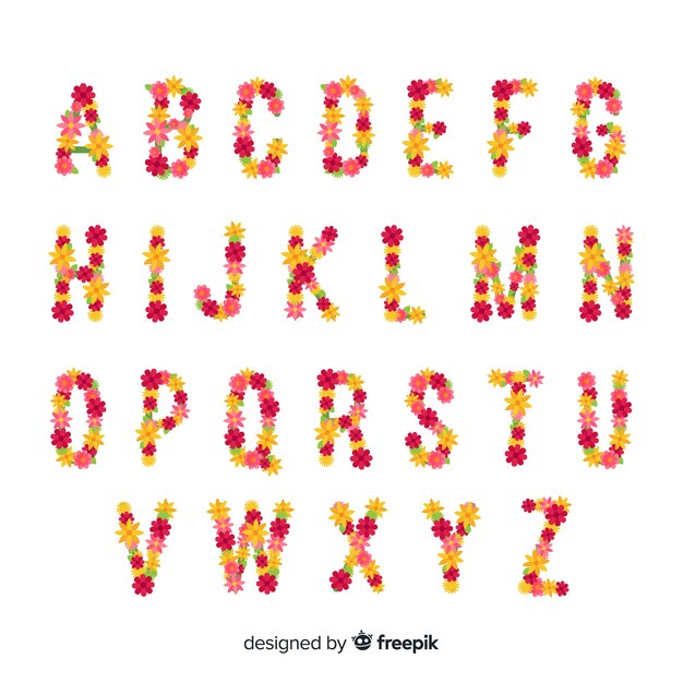 Floral alphabet