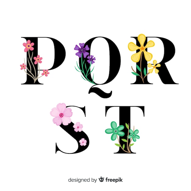 Floral alphabet