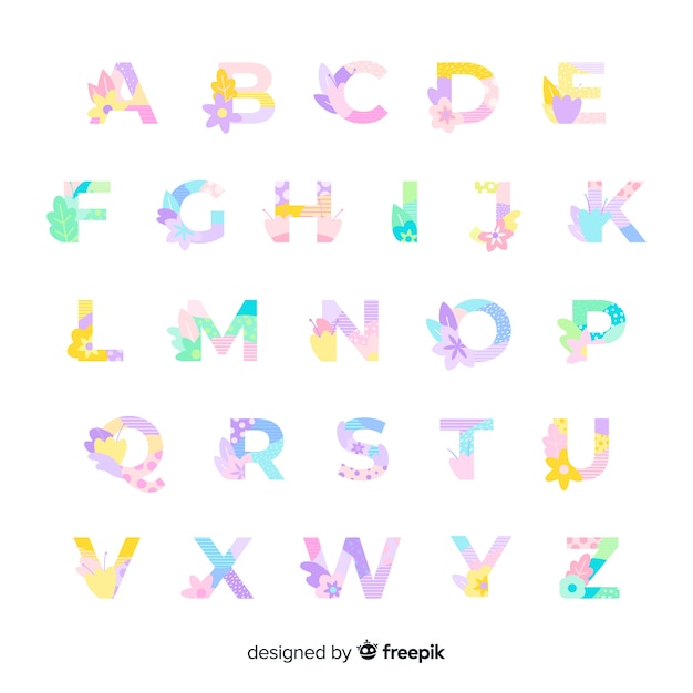 Floral alphabet