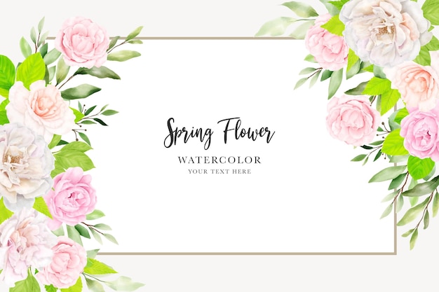 Free vector floral background and border design