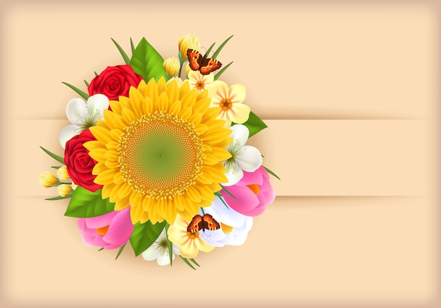 Free vector floral background design