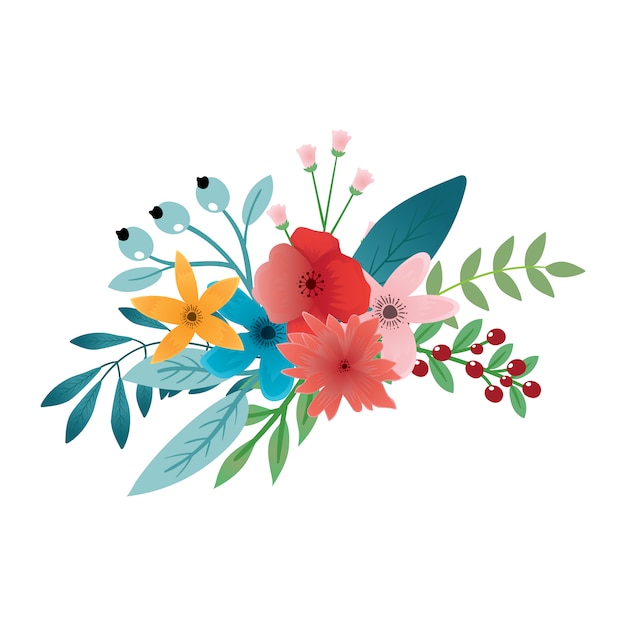 Free vector floral background design